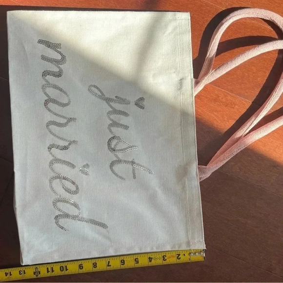 EUC Just Married Tote Bag - Picture 3 of 5